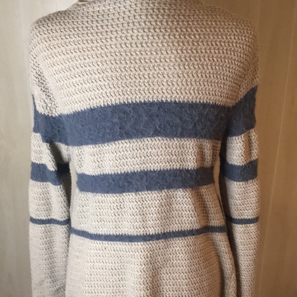 Lapis Large Polyester Wool Sweater Lagenlook Soft… - image 5